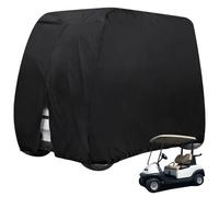Heidouse Couvercle de voiturette de Golf, Enceinte la voiturette Golf imperméable imperméable 210D, Couvercle poussière Robuste, 108.27x48.03x66.14 Pouces