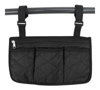 Heidouse Organisateur de Bras de Chaise, 7,1x12.6 Poches de Chaise avec 4 Poches, Sac de Rangement de Boucle arrière étendue pour Le Chevet/extérieur/Plage/Camping, Noir