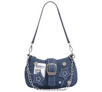 Heidouse Purse Y2K, sac à bandoulière Y2K avec décor de chaîne et étoile, canevas vintage, sac goth de grande capacité pour les femmes, les filles, les griffes