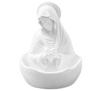 Heidouse Rosaire, 3,9x4,3x5,1 Pouces Résine Vierge Marie Statue, Mère Marie Statue pour Cadeaux catholiques Décor de Maison Religieuse