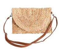 Heidouse Sacs à main en paille pour femmes, sac à bandoulière de paille tissé de 11 x 7 pouces avec boucle magnétique, sac bandoulière rétro élégant pour les journées d'été et voyages la plage