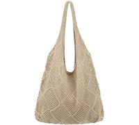 Heidouse Sacs de crochet pour femmes, sac à main au crochet boho creux, sac fourre-tout de grand capacité pour les femmes voyager d'été, bacs