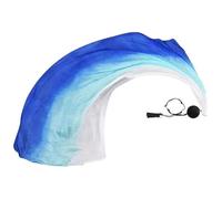Heidouse Silk Poi, 79x31.5 Ribbons de Danse élégants avec Poi Ball Lightweight Play Square Dance Prop pour Performance, Flux Arts et culte, Bleu