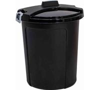 Heidrun Bac Universel Avec Couvercle 75 L Couleur : Noir