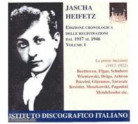 Heifetz Edition Chronologique Vol. 1 : Elgar, Beethoven, Bazzini,