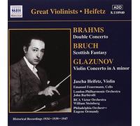 Heifetz – Glazounov, Brahms & Bruch : Concertos pour violon – Import