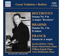 Heifetz – Sonate pour violon et piano n°9 «Kreutzer» – Ludwig van Beethoven – CD – NAXOS