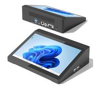 HEIGAOLAPC Mini PC Ordinateur Mini Desktop Computer Win 10 Pro J3455, Tablet Ordinateur écran Tactile 10,1 Pouces 4Go Ram, 64Go Rom, Sortie d'affichage 4K HDMI1,4, Rs232, WiFi 5,0, BT4,2