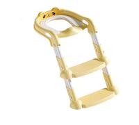 Height Adjustable Baby Toilet Step Stool with Wide Nonslip Treads Foldable Design Potty Trainer for Bathroom Safety Kids Step Stool Toilet Seat