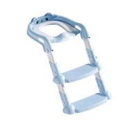 Height Adjustable Baby Toilet Step Stool with Wide Nonslip Treads Foldable Design Potty Trainer for Bathroom Safety Kids Step Stool Toilet Seat