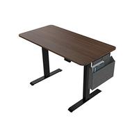 Height Adjustable Electric Standing Desk 48x24 inch Stand Up Table with Headset Hook and Storage Bag Computer Desk Study Desk with Storage
