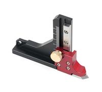 Height Gauge, Table Tool for Woodworking, Aluminum Alloy Device with Accurate Scale, Portable Build Design, Quick Adjust Feature, Workshop Tool, Home Accessory for Logging Repair 4.84x0.79x3.54 Inches