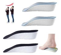 Height Increase Insoles for Men, Orthopedic High Pads, One Size Fits All, Relief Foot High Cushions (Blue+Black,3.5cm/1.37 in)