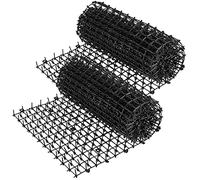 HEIHAK 2 Rouleaux de Tapis Anti-Chat avec Pointes, 2 m x 28 cm Tapis de Dissuasion avec 8 Piquets en Métal, Spike Mat pour Chien et Chat pour Le Jardin,La Clôture, Le Canapé et Le Mur