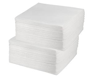 HEIHAK 300 PCS Feuilles Mousse Demenagement, Papier d'emballage Mousse Bulle pour Carton Demenagement Vaisselle, le Film en Mousse pour Plates, Verres, Céramiques, Assiettes, 30 x 30 cm