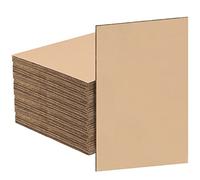 HEIHAK Lot de 100 feuilles de carton ondulé A4 305 x 230 mm x 2 mm d'épaisseur Idéal pour expédition, emballage et projet de bricolage