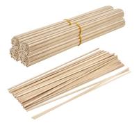 HEIHAK Lot de 200 bâtons carrés en bois de balsa, 305 x 3 x 3 mm, chevilles en bois naturel, pour bricolage, modélisme, décorations en bois