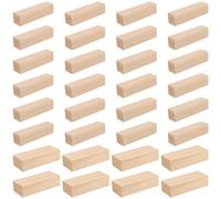 HEIHAK Lot de 30 blocs de sculpture en tilleul, blocs de bois brut de 2 tailles, blocs de bois pour sculpture, fabrication de puzzle, projets d'artisanat