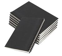 HEIHAK Lot de 6 carnets de croquis A5 à spirale, couverture en kraft, carnet de croquis pour voyage, dessin paysage, croquis et mémos (60 pages/30 feuilles)