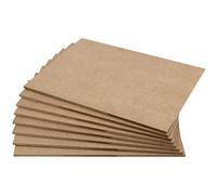 HEIHAK Lot de 8 panneaux MDF de 28 x 35 cm, panneaux à puce de 6 mm, panneaux de fibres à densité moyenne pour travaux manuels, peinture, projets de bricolage, découpe laser, pyrogravure