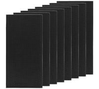 HEIHAK Lot de 8 tapis de bar rectangulaires de 30 x 15 cm, tapis de drainage en PVC pour cuisine, restaurant, hôtel, bar