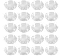Heiikiuy 20 Pcs Rond Transparent en Plastique Boite de Coin 40mm