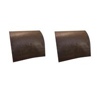 Heiikiuy Lot de 2 protections d'appuie-tête en cuir synthétique antidérapant pour chaise inclinable, pour housses de meubles, couleur café