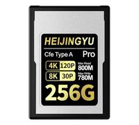 HEIJINGYU CFexpress Carte mémoire haute performance 256 Go Type A de qualité professionnelle, vitesse de lecture jusqu'à 800 Mo/s et vitesse d'écriture 780 Mo/s pour enregistrement 4K 120p, 8K 30p