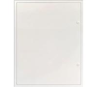 Heika Trappe de visite 'Softline Primus' Blanc (RAL9016) 600x700 mm serrure batteuse à clé carrée