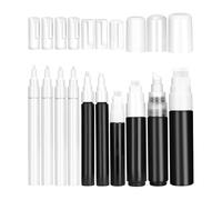 Heilanole 10pcs Marqueurs Rechargeables Transparents Vide pour Peinture à L', à L'Eau, Aquarelle, Gribouillage, Accessoires de Stylo pour Dessin sur Papier