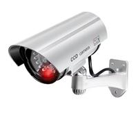Heilanole Caméra de Sécurité Factice Extérieure, Système de Caméra de Surveillance Factice à LED pour la Sécurité des Propriétés, des Entreprises et des Maisons