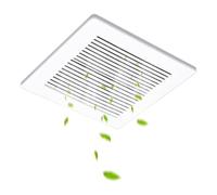 Heilanole Couvercle de Ventilateur D'Extraction de Salle de Bain avec Ressort, Ventilateur D'Extraction Carré Monté au Plafond ou au Mur pour Ventilateur D'Extraction Monté au Plafond ou au Mur.