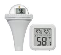 Heilanole Double Surveillance du Thermomètre à Piscine Flottante et du Capteur D'Humidité Intérieure, Essentiel pour Les Lectures de la Piscine et de la Température de L'Air