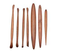 Heilanole Ensemble D'Outils de Poterie Faits à la Main - Outils de Sculpture sur Bois et Argile, Sculpture Fine, Boues Colorées pour Arts et Artisanat