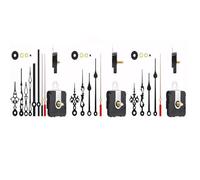 Heilanole Kit de 3 Pièces de Mécanisme de Mouvement D'Horloge Silencieux à Faire Soi-Même Kit de Pièces D'Outils de Réparation de Mouvement D'Horloge Murale Kit de Mécanisme à Arbre Long