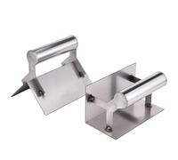 Heilanole Truelle D'Angle en Acier pour Cloisons SèChes, FaçOnnage D'Angle, Polissage, Mastic, Grattoir, Finition de Ciment, Spatule à Mastic de Construction.