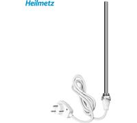 Heilmetz 600W Cartouche chauffante Eléments chauffants pour radiateurs Radiateur de salle de bain Sèche-serviettes, blanc, interrupteur mécanique à bouton-poussoir