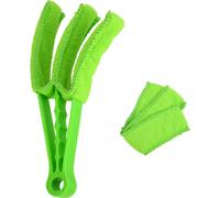 Heilmetz Brosse de nettoyage manuelle microfibre lavable, plumeau pour stores, climatisation, radiateurs de salle de bain, nettoyeur de lamelles 3 pièces