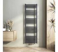 Heilmetz Seche Serviette Eau Chaude 160 x 50 cm,Anthracite, Radiateur Chauffe Serviette Salle de Bain,Méthode de Chauffage - Eau Chaude,seche Serviette Salle de Bain