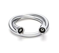 Heilo Vertriebsagentur SilverLine Flexible de douche chromé 1/2" avec protection anti-torsion, longueur 50 cm, différentes longueurs 50-200 cm, conforme aux exigences KTW & DVGW WW 270