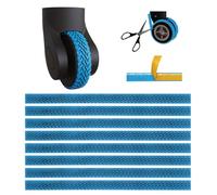 Heiluxe Housse de protection en silicone pour roue de valise, protection silencieuse, bleu, Silencieux, imperméable, résistant à l'usure