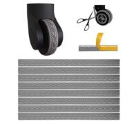 Heiluxe Housse de protection en silicone pour roue de valise, protection silencieuse, claire, Silencieux, imperméable, résistant à l'usure