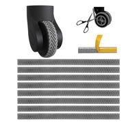 Heiluxe Housse de protection en silicone pour roue de valise, protection silencieuse, claire, Silencieux, imperméable, résistant à l'usure