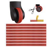 Heiluxe Housse de protection en silicone pour roue de valise, protection silencieuse, Rouge, Silencieux, imperméable, résistant à l'usure