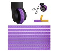 Heiluxe Housse de protection en silicone pour roue de valise, protection silencieuse, violet, Silencieux, imperméable, résistant à l'usure