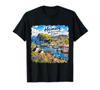 Heimaey Îles Westman Islande, Europe T-Shirt Graphique avec Valeur
