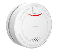 HEIMAN Détecteur de Fumée Photoélectrique 10 Ans - Certifié DIN en 14604 - Alarme d'Incendie Pile de 10 Ans - Bouton de Test/Silencieux - 85 DB - Blanc (Pack de 1)