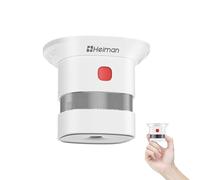 Heiman Mini détecteur de fumée, 10 Ans de Vie de la Batterie (Batterie Incluse), Prix Reddot, Certifié CE et en 14604, Mondial photoélectrique détecteur de fumée pour Maison/Magasin/Société/École