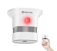 Heiman Mini détecteur de fumée, Batterie Amovible - Durée de Vie de 10 Ans (Batterie Incluse), Prix Reddot/CE/en 14604, Mondial photoélectrique détecteur de fumée pour Maison/Magasin/Société/École