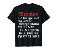 Heimat & Wurzeln Inscription en allemand « Vaterland Vintage Deutschland » T-Shirt